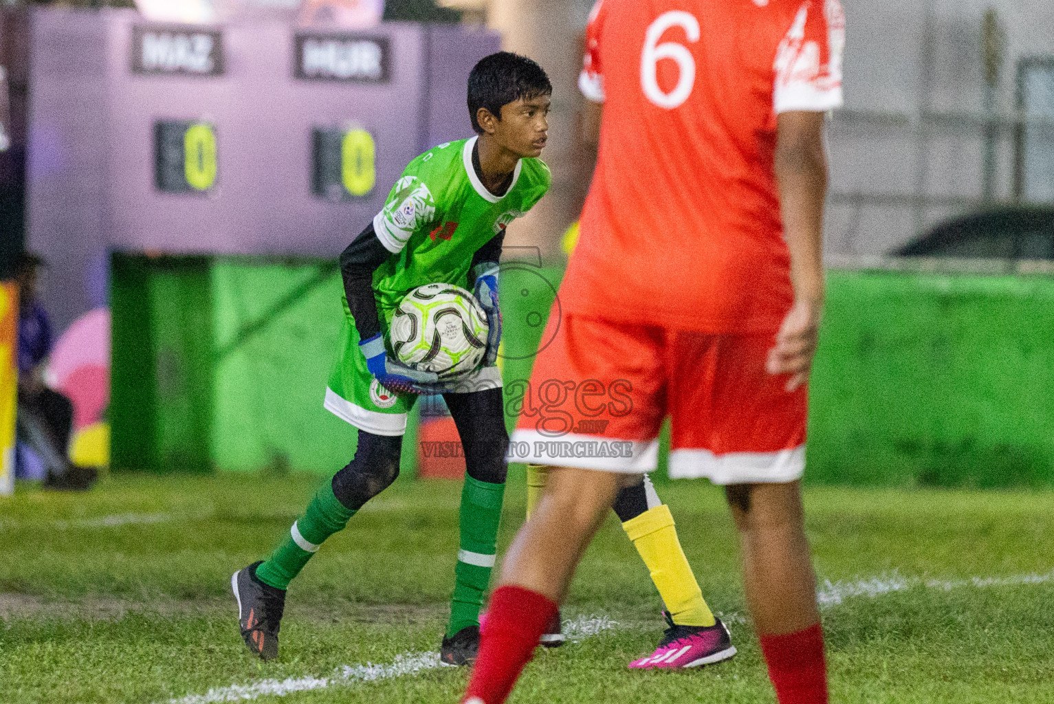 Maziya vs Hurriya (U14) in Day 4 of Dhivehi Youth League 2024 held at Henveiru Stadium on Thursday, 28th November 2024. Photos: Shuu Abdul Sattar/ Images.mv