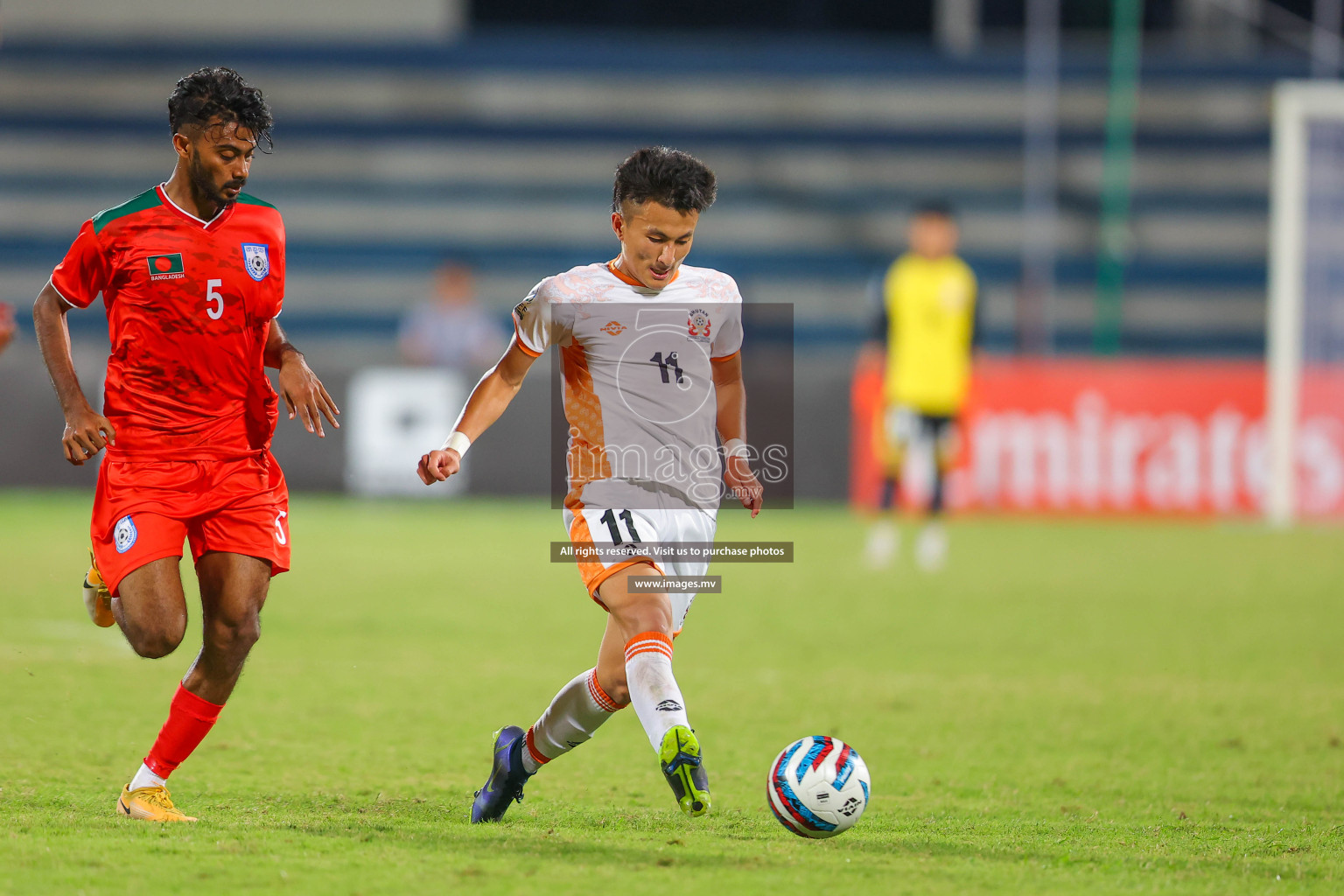 Bhutan vs Bangladesh in SAFF Championship 2023 held in Sree Kanteerava Stadium, Bengaluru, India, on Wednesday, 28th June 2023. Photos: Nausham Waheed / images.mv