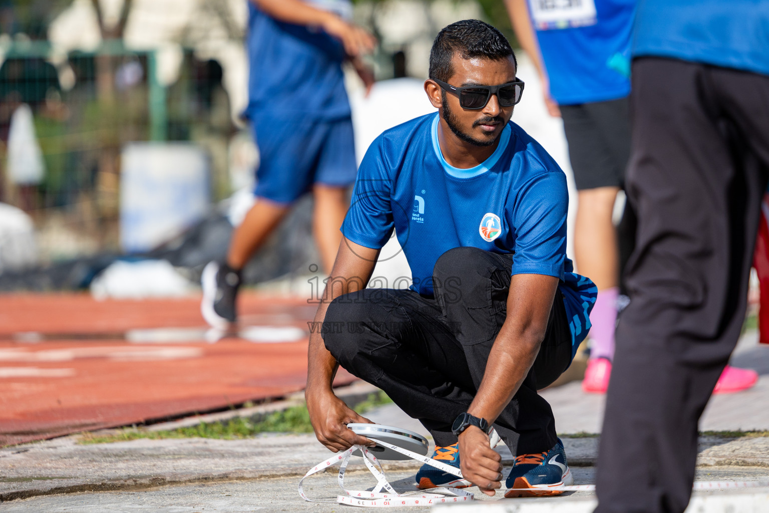 Day 1 of MWSC Interschool Athletics Championships 2024 held in Hulhumale Running Track, Hulhumale, Maldives on Saturday, 9th November 2024. 
Photos by: Ismail Thoriq, Hassan Simah / Images.mv