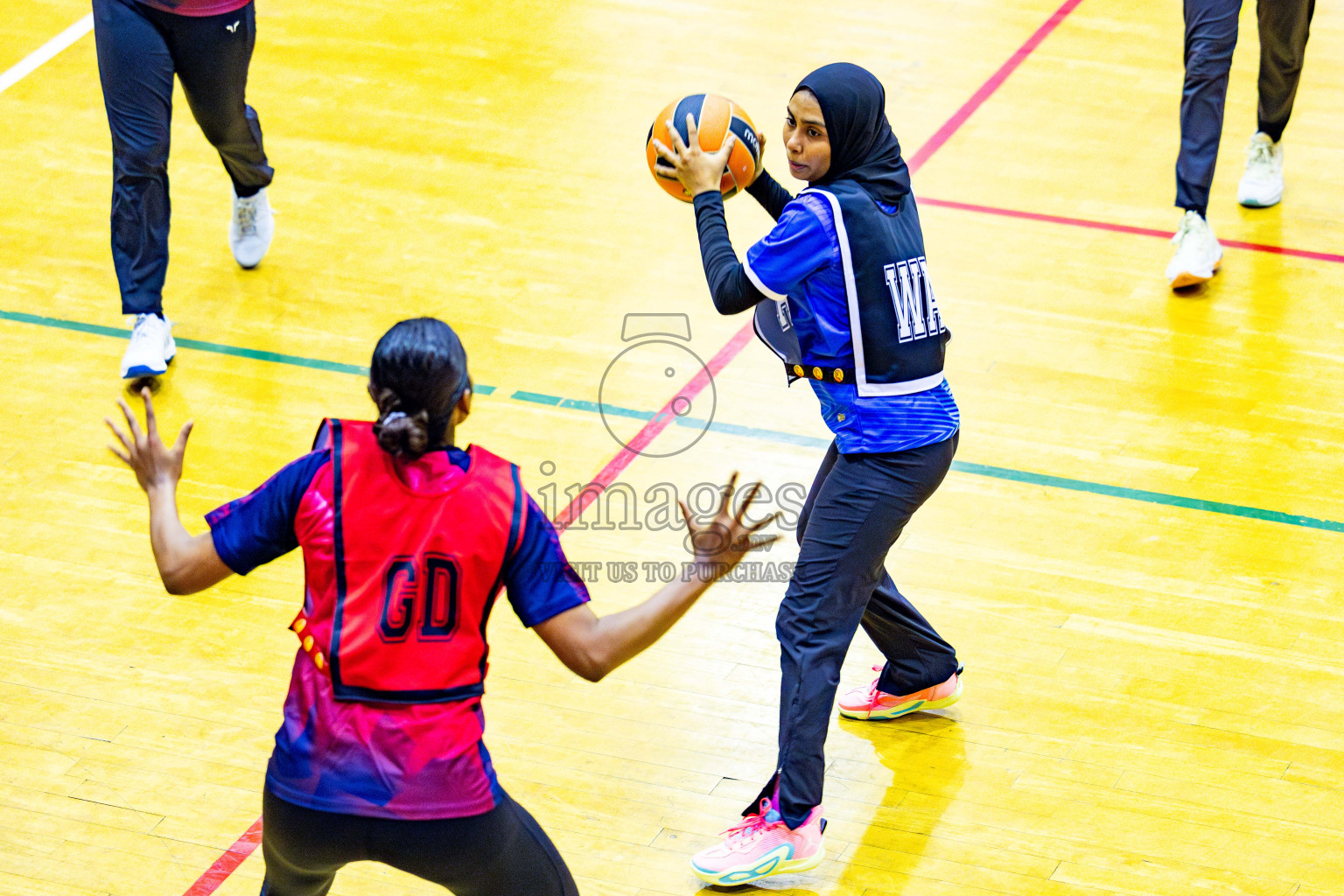 MV Netters vs Club Matrix in Day 3 of 21st National Netball Tournament was held in Social Canter at Male', Maldives on Saturday, 18th May 2024. Photos: Nausham Waheed / images.mv