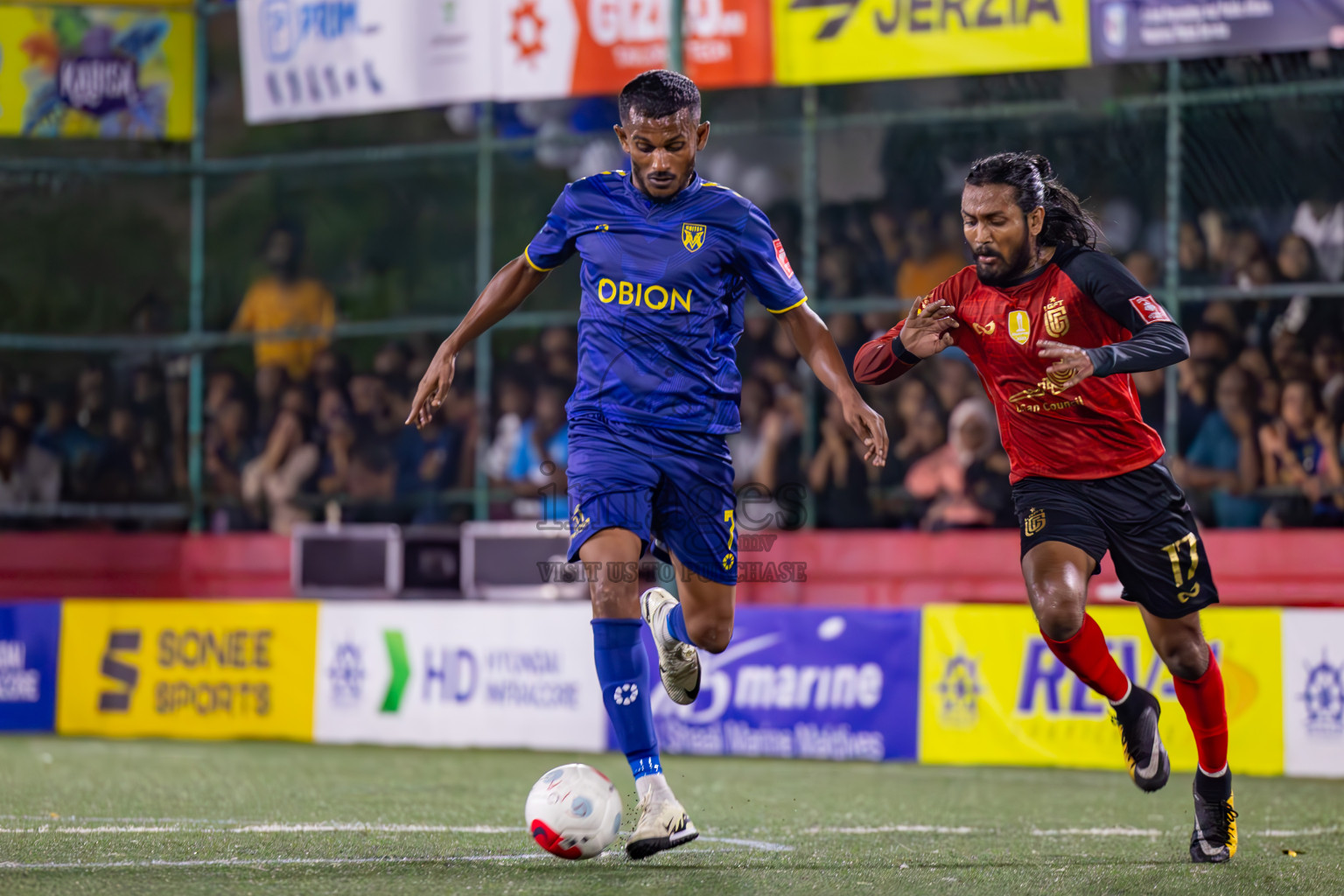 B Eydhafushi vs L Gan in the Final of Golden Futsal Challenge 2024 was held on Thursday, 7th March 2024, in Hulhumale', Maldives 
Photos: Ismail Thoriq / images.mv