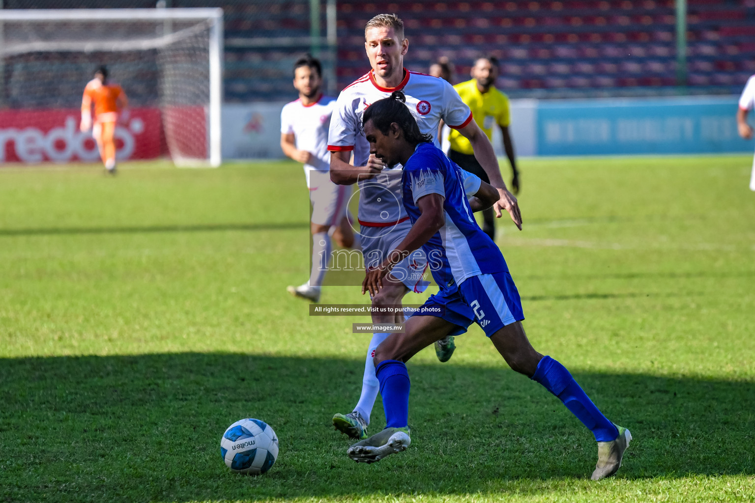 Buru Sports Club vs New Radiant Sports Club in the 2nd Division 2022 on 14th Aug 2022, held in National Football Stadium, Male', Maldives Photos: Nausham Waheed / Images.mv