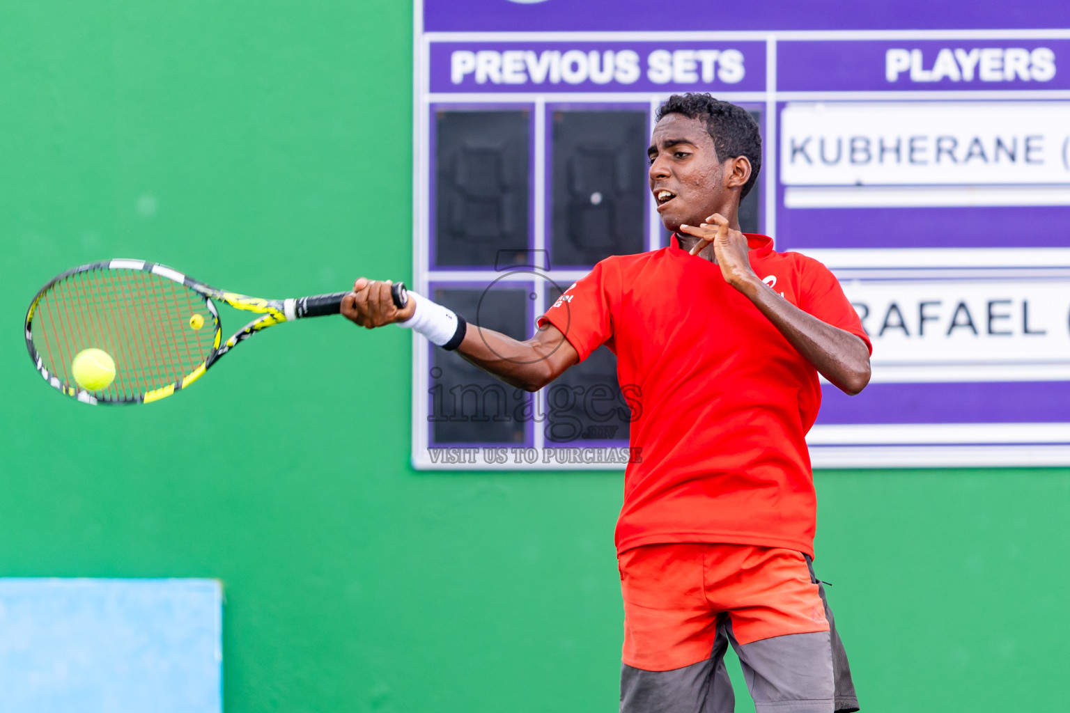 Day 7 of ATF Maldives Junior Open Tennis was held in Male' Tennis Court, Male', Maldives on Wednesday, 18th December 2024. Photos: Nausham Waheed/ images.mv
