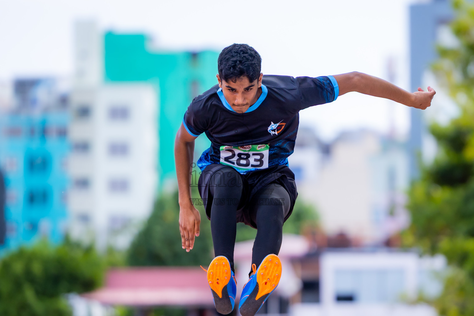Day 2 of 12th Milo Association Championships was held in Ekuveni Track at Male', Maldives on Friday, 25th April 2025. Photos: Nausham Waheed / images.mv