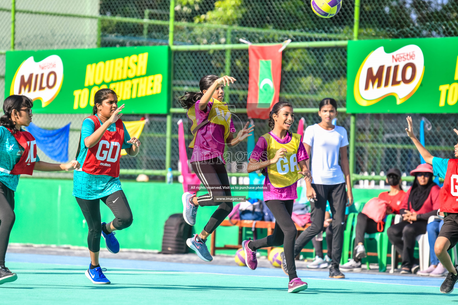 Day 8 of Junior Netball Championship 2022 on 11th March 2022 held in Male', Maldives. Photos by Nausham Waheed