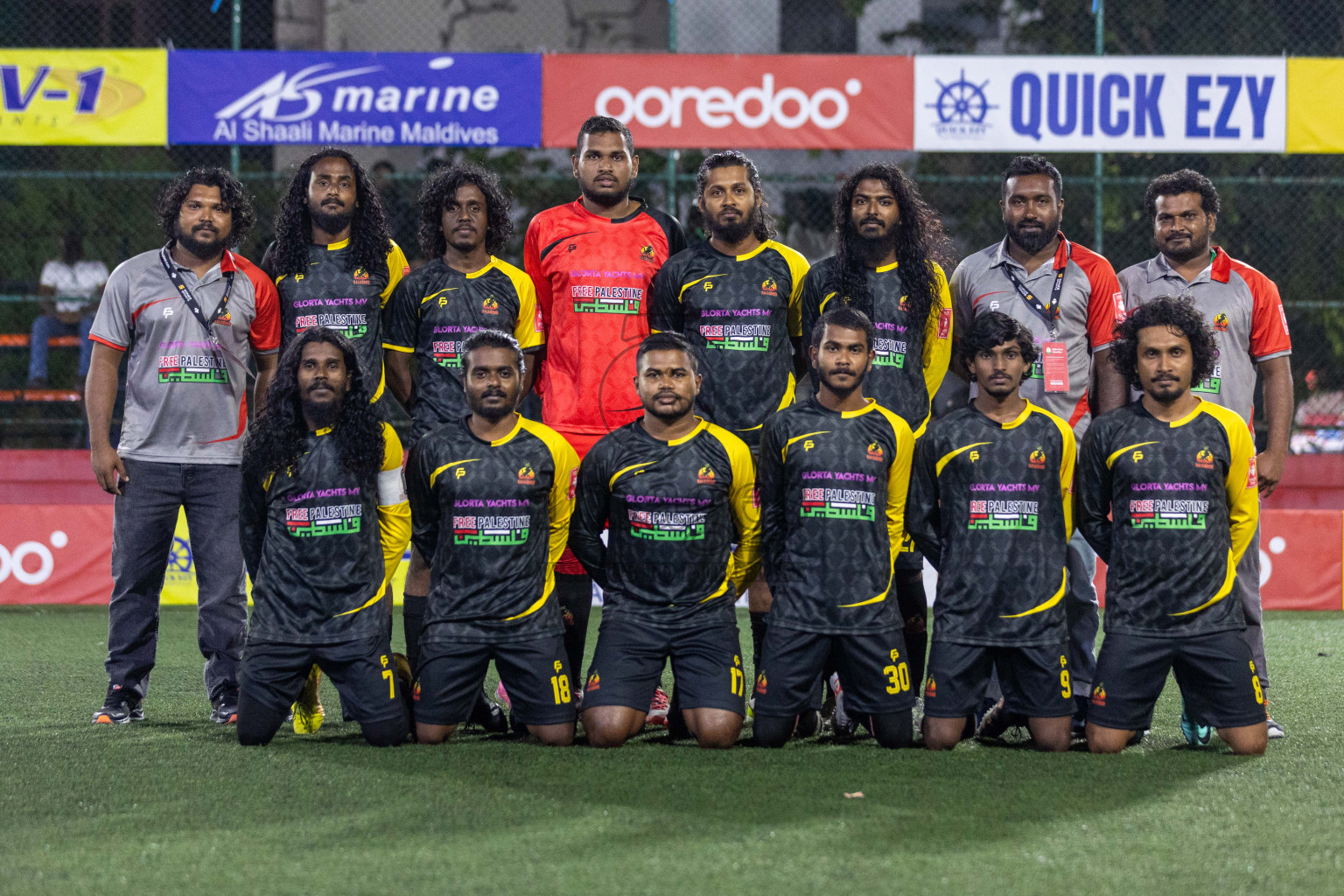 L Kalaidhoo vs L Dhanbidhoo in Day 16 of Golden Futsal Challenge 2024 was held on Tuesday, 30th January 2024, in Hulhumale', Maldives Photos: Nausham Waheed / images.mv