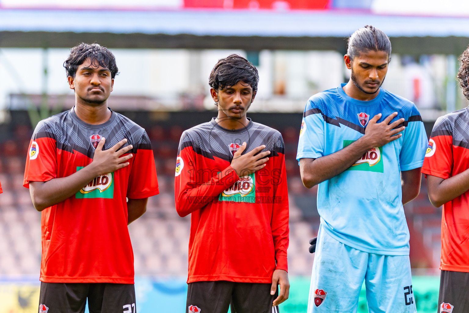 TC Sports Club vs Ode Sports Club in day 1 of Under 19 Youth Championship 2024 was held at National Stadium in Male', Maldives on Sunday, 9th June 2024. Photos: Nausham Waheed / images.mv