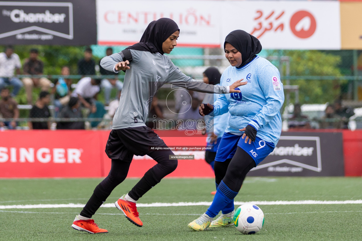 Hulhumale Hospital vs MIRA SC in 18/30 Futsal Fiesta Classic 2023 held in Hulhumale, Maldives, on Friday, 21st July 2023 Photos: Mohamed Mahfooz Moosa / images.mv