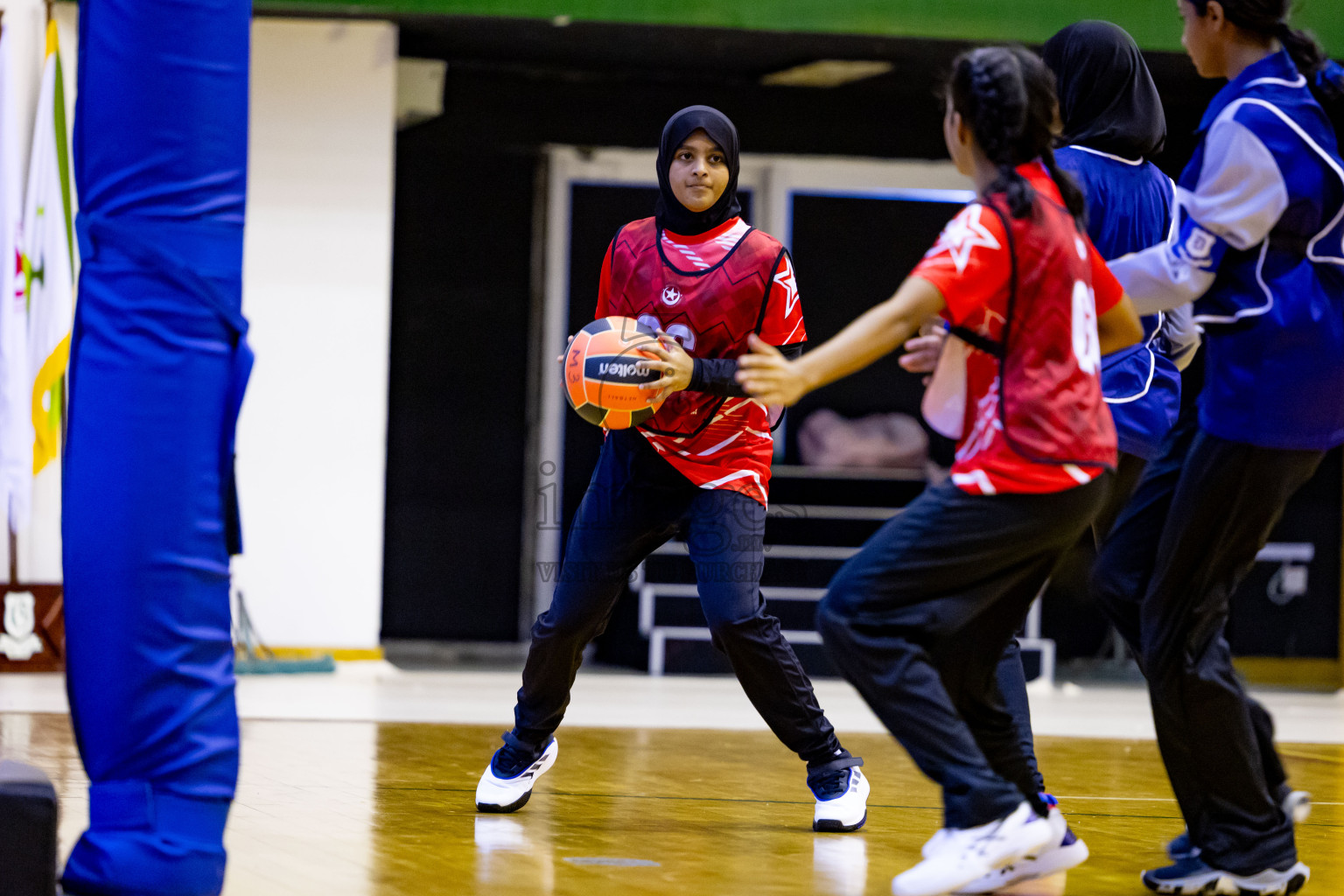 Day 2 of 25th Inter-School Netball Tournament was held in Social Center at Male', Maldives on Saturday, 10th August 2024. Photos: Nausham Waheed / images.mv