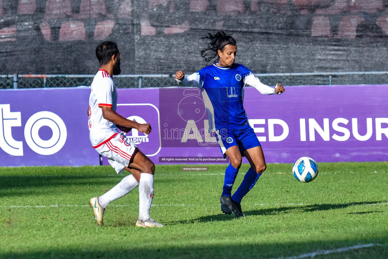 Buru Sports Club vs New Radiant Sports Club in the 2nd Division 2022 on 14th Aug 2022, held in National Football Stadium, Male', Maldives Photos: Nausham Waheed / Images.mv