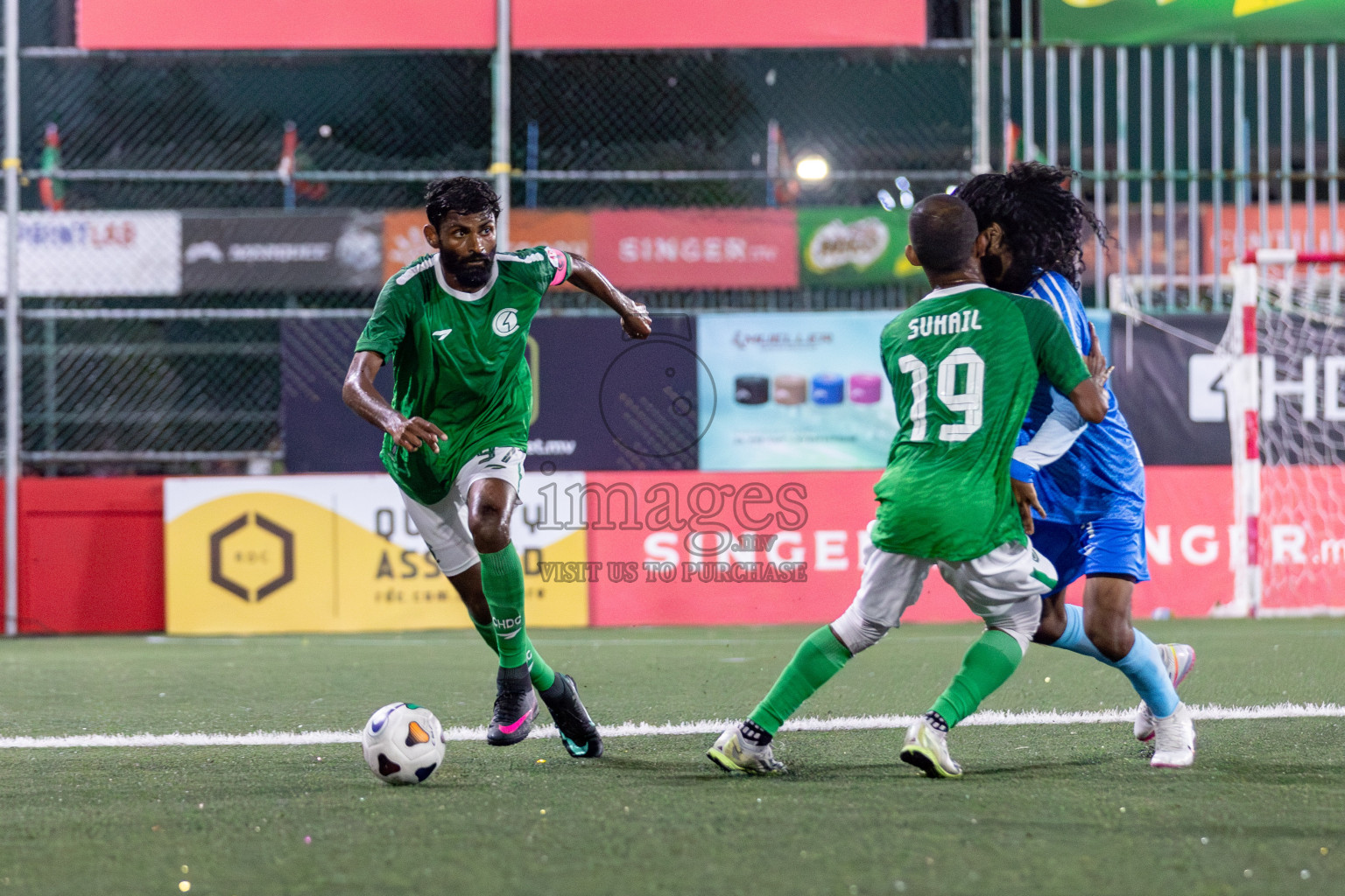 CLUB HDC vs CLUB FEN in Club Maldives Cup 2024 held in Rehendi Futsal Ground, Hulhumale', Maldives on Monday, 23rd September 2024. 
Photos: Mohamed Mahfooz Moosa / images.mv