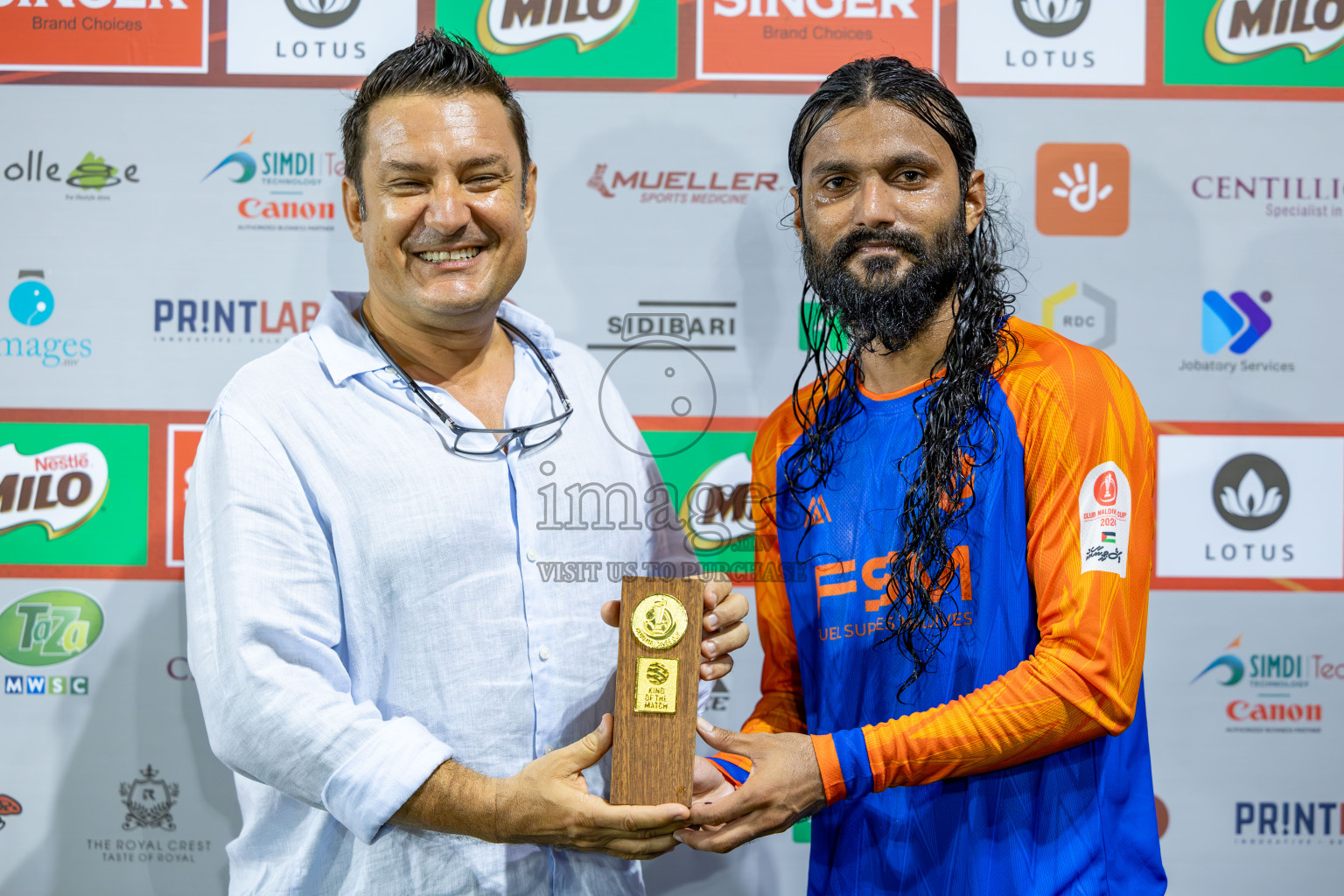 Team FSM vs Baros Maldives in Club Maldives Cup 2024 held in Rehendi Futsal Ground, Hulhumale', Maldives on Friday, 27th September 2024. Photos: Shuu Abdul Sattar / images.mv