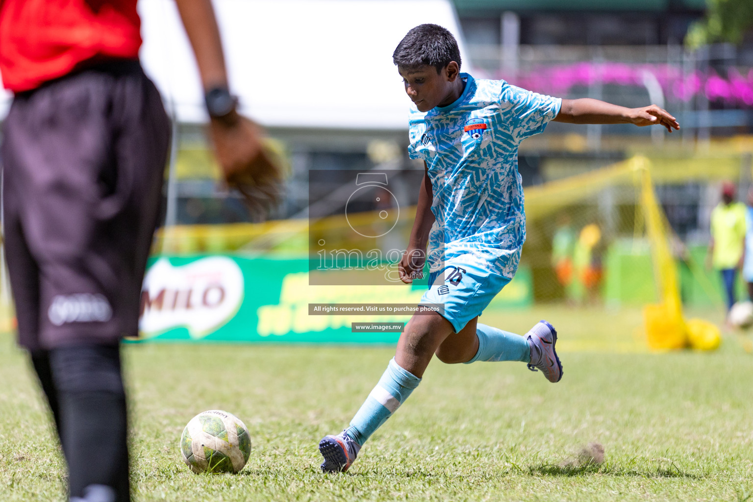 Day 2 of MILO Academy Championship 2023 (U12) was held in Henveiru Football Grounds, Male', Maldives, on Saturday, 19th August 2023. Photos: Nausham Waheedh / images.mv