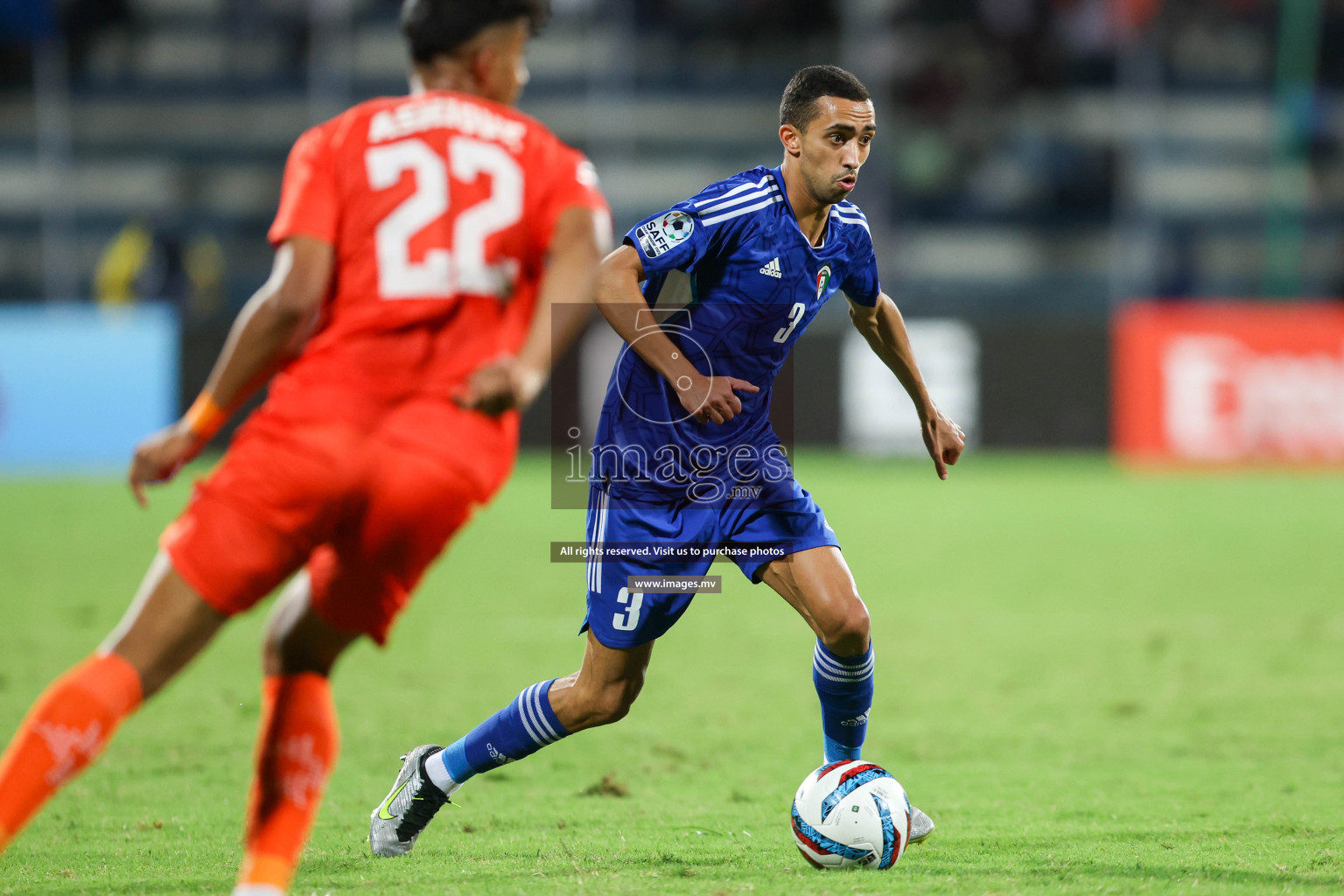 Kuwait vs India in the Final of SAFF Championship 2023 held in Sree Kanteerava Stadium, Bengaluru, India, on Tuesday, 4th July 2023. Photos: Nausham Waheed / images.mv