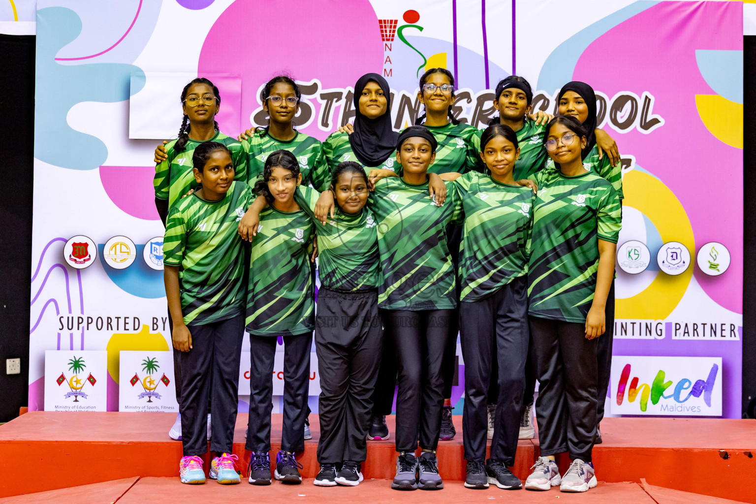 Day 13 of 25th Inter-School Netball Tournament was held in Social Center at Male', Maldives on Saturday, 24th August 2024. Photos: Hassan Simah / images.mv