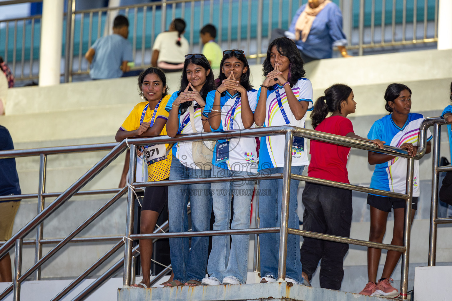 Day 2 of MWSC Interschool Athletics Championships 2024 held in Hulhumale Running Track, Hulhumale, Maldives on Sunday, 10th November 2024. 
Photos by: Hassan Simah / Images.mv