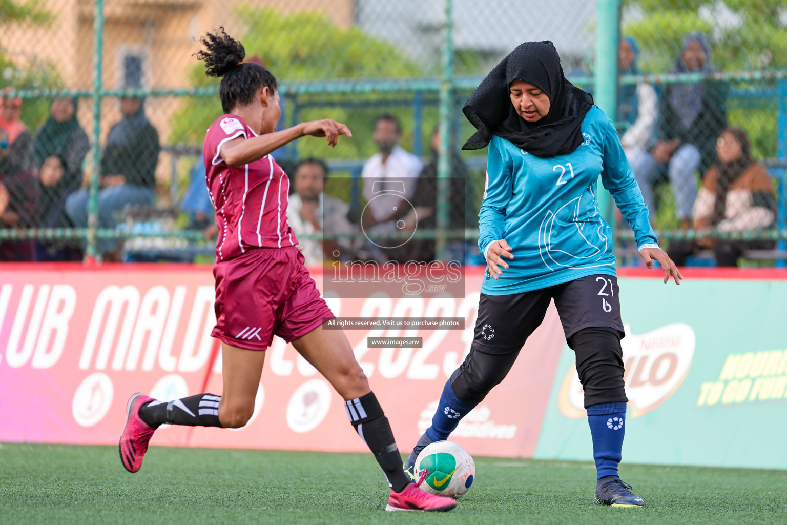 MIRA SC vs Club MYS in 18/30 Futsal Fiesta Classic 2023 held in Hulhumale, Maldives, on Tuesday, 18th July 2023 Photos: Nausham Waheed / images.mv