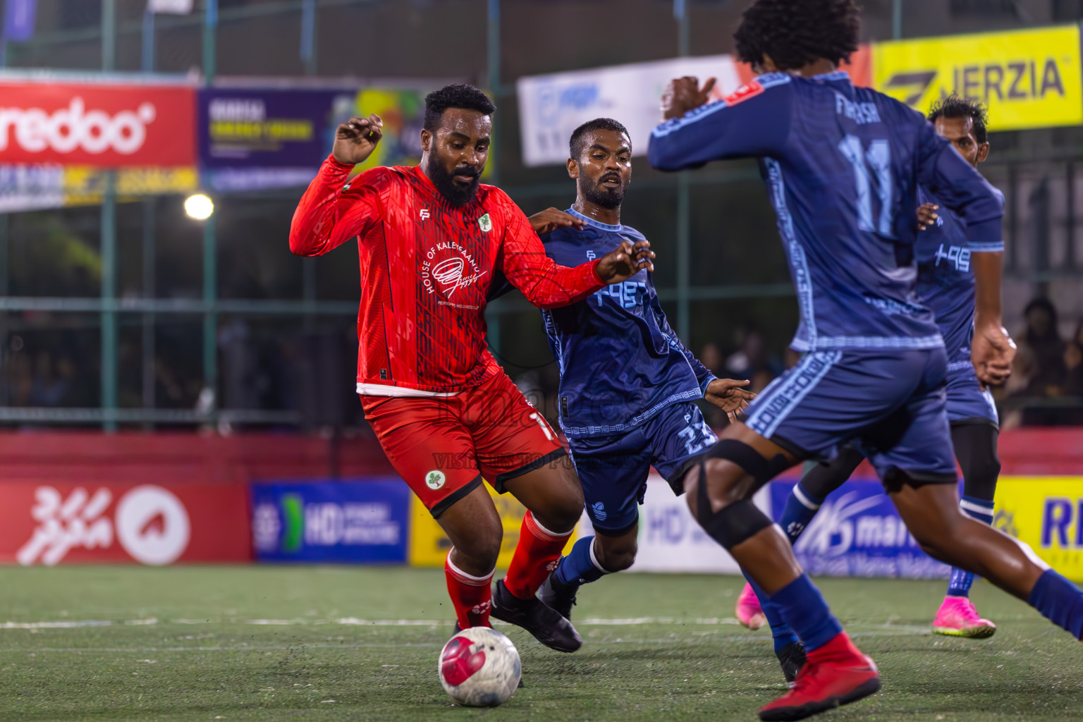 AA Feridhoo vs AA Mathiveri in Day 11 of Golden Futsal Challenge 2024 was held on Thursday, 25th January 2024, in Hulhumale', Maldives
Photos: Ismail Thoriq / images.mv