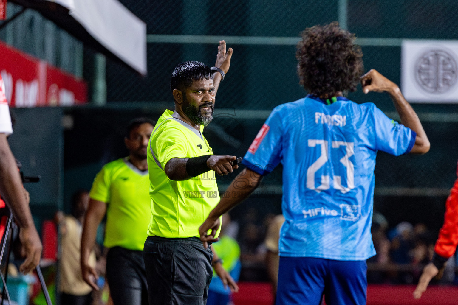 M Dhiggaru vs M Mulak in Day 12 of Golden Futsal Challenge 2025 was held on Thursday, 16th January 2025, in Hulhumale', Maldives.
Photos: Hassan Simah / images.mv