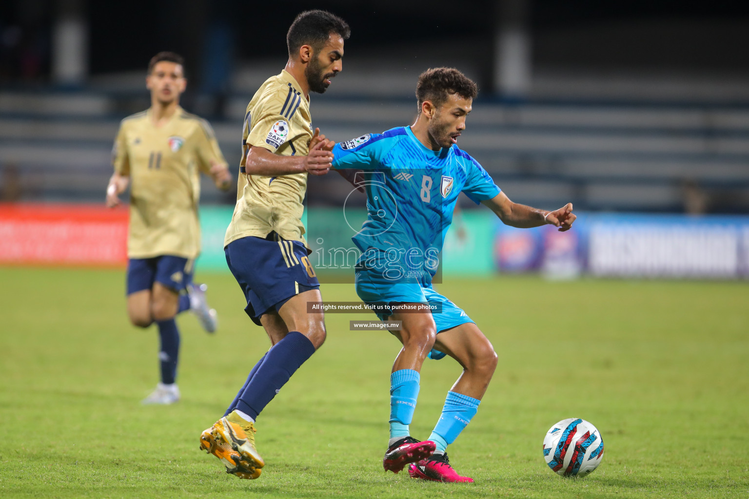 India vs Kuwait in SAFF Championship 2023 held in Sree Kanteerava Stadium, Bengaluru, India, on Tuesday, 27th June 2023. Photos: Nausham Waheed, Hassan Simah / images.mv