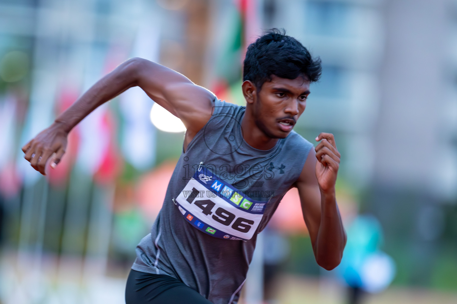 Day 2 of MWSC Interschool Athletics Championships 2024 held in Hulhumale Running Track, Hulhumale, Maldives on Sunday, 10th November 2024. Photos by: Ismail Thoriq / Images.mv