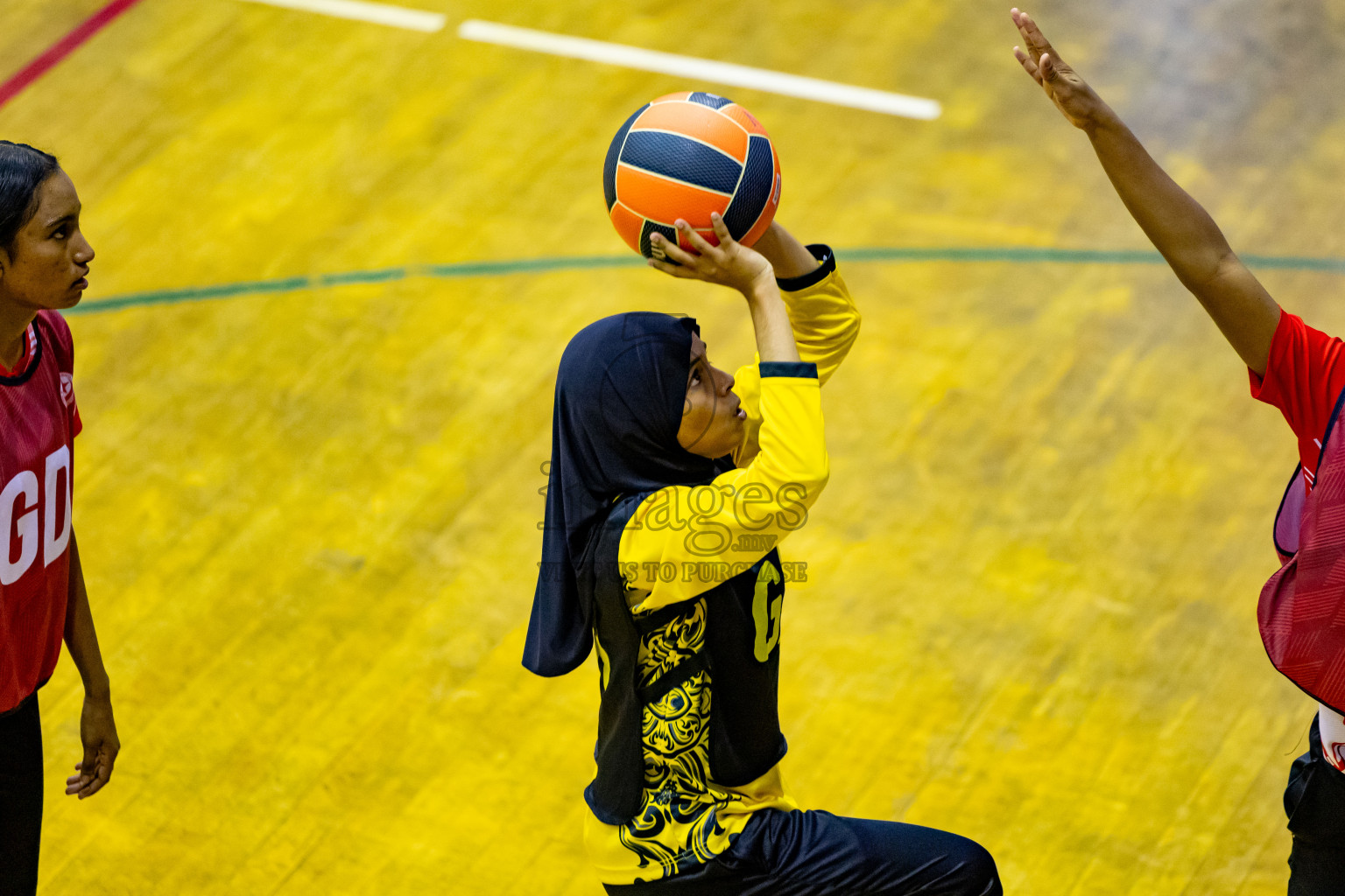 Day 4 of 25th Inter-School Netball Tournament was held in Social Center at Male', Maldives on Monday, 12th August 2024. Photos: Nausham Waheed / images.mvbv c