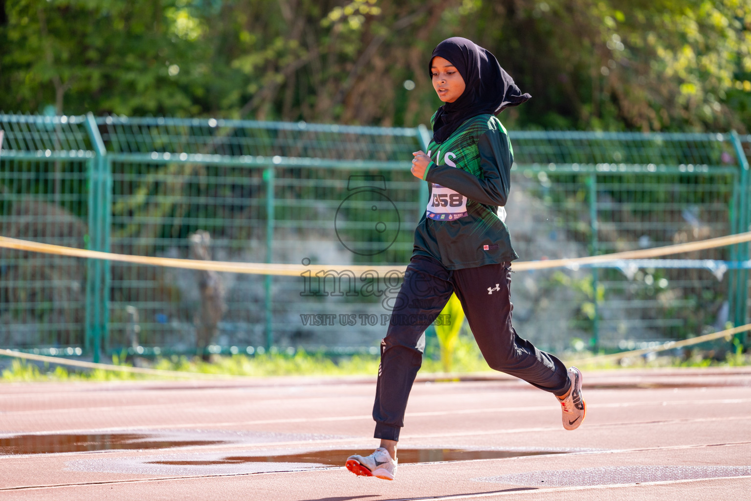 Day 2 of MWSC Interschool Athletics Championships 2024 held in Hulhumale Running Track, Hulhumale, Maldives on Sunday, 10th November 2024. 
Photos by:  Hassan Simah / Images.mv