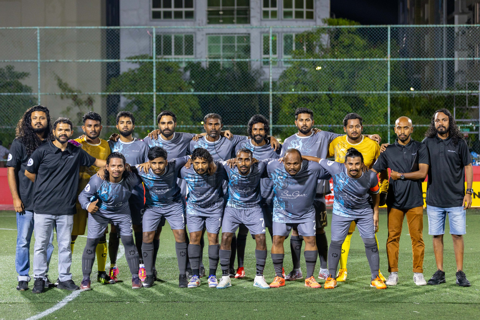 Hajj Club vs Silver Sands in Day 2 of Office League 2025 was held on Thursday, 17th April 2025 in Hulhumale', Maldives. Photos: Mohamed Mahfooz Moosa / images.mv