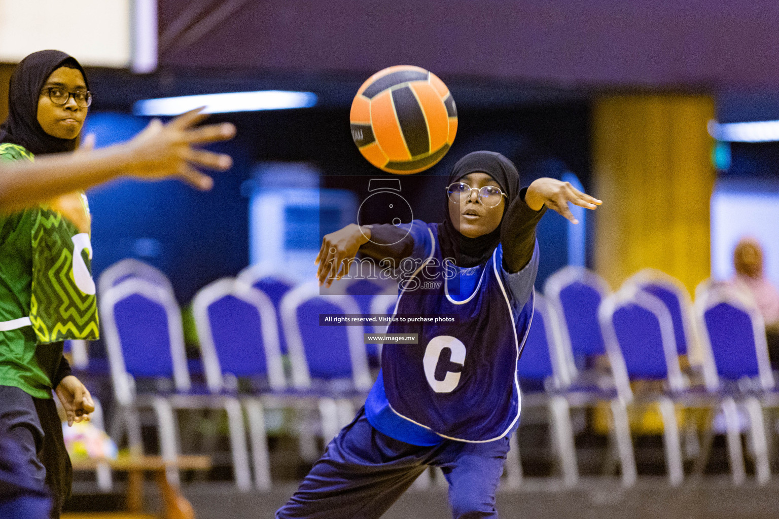 Day2 of 24th Interschool Netball Tournament 2023 was held in Social Center, Male', Maldives on 28th October 2023. Photos: Nausham Waheed / images.mv