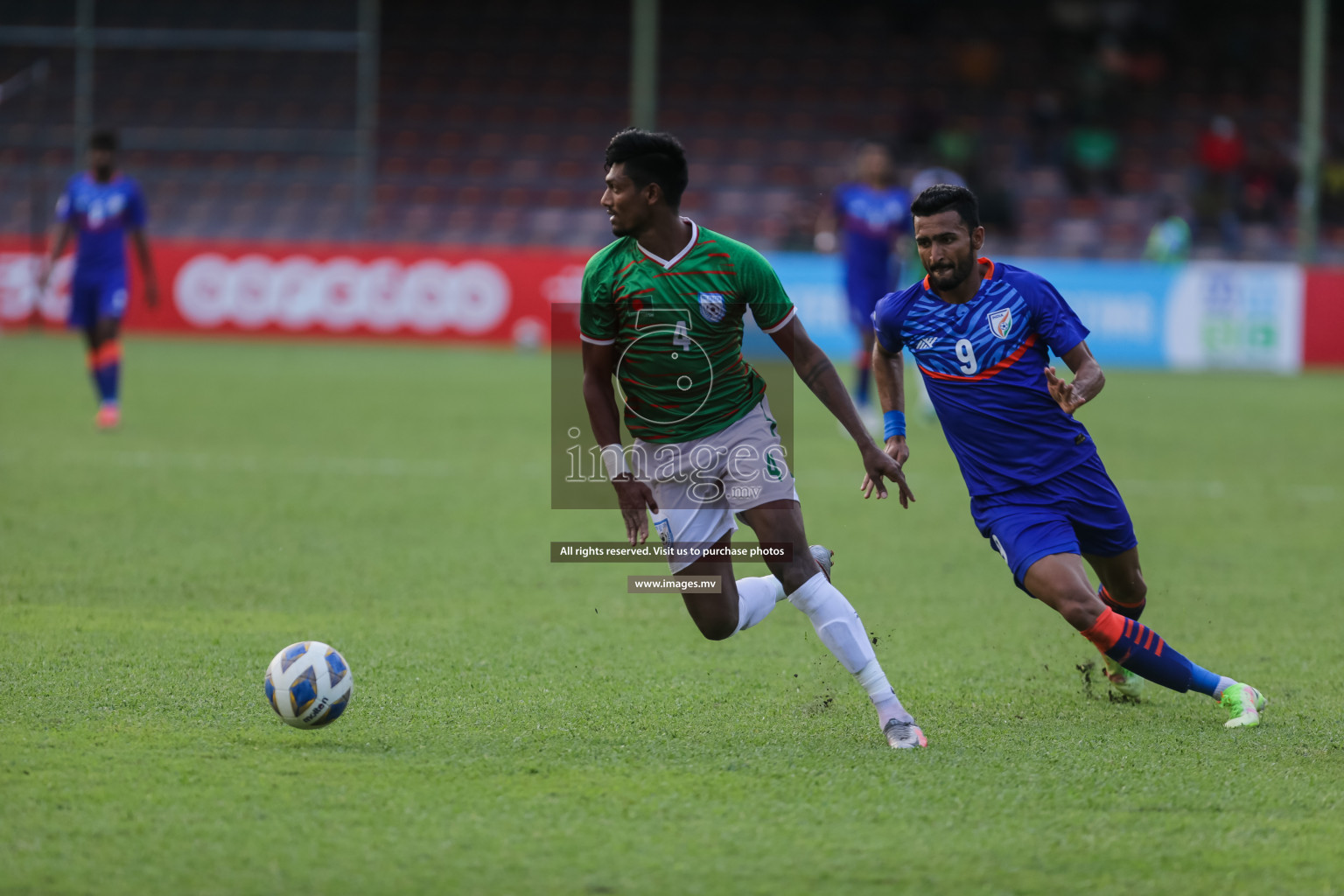 Bangladesh vs India in SAFF Championship 2021 held on 1st October 2021 in Galolhu National Stadium, Male', Maldives