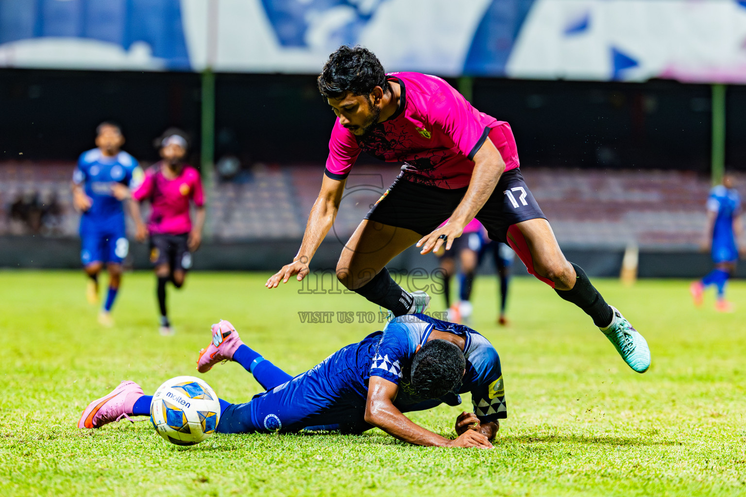 United Victory vs New Radiant Sports Club in Dhivehi Premier League 2025/26 held in National Football Stadium, Male', Maldives on Thursday, 25th September 2025. Photos: Areef Adam / Images.mv
