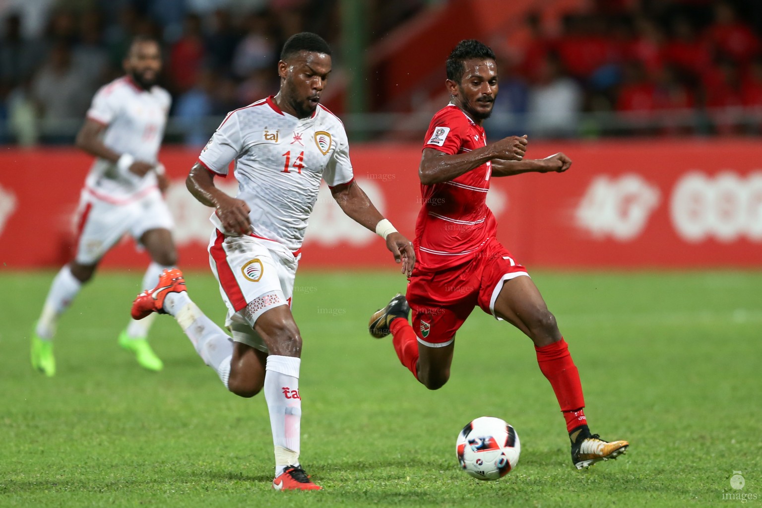 Asian Cup Qualifier between Maldives and Oman in National Stadium, on 10 October 2017 Male' Maldives. ( Images.mv Photo: Abdulla Abeedh )