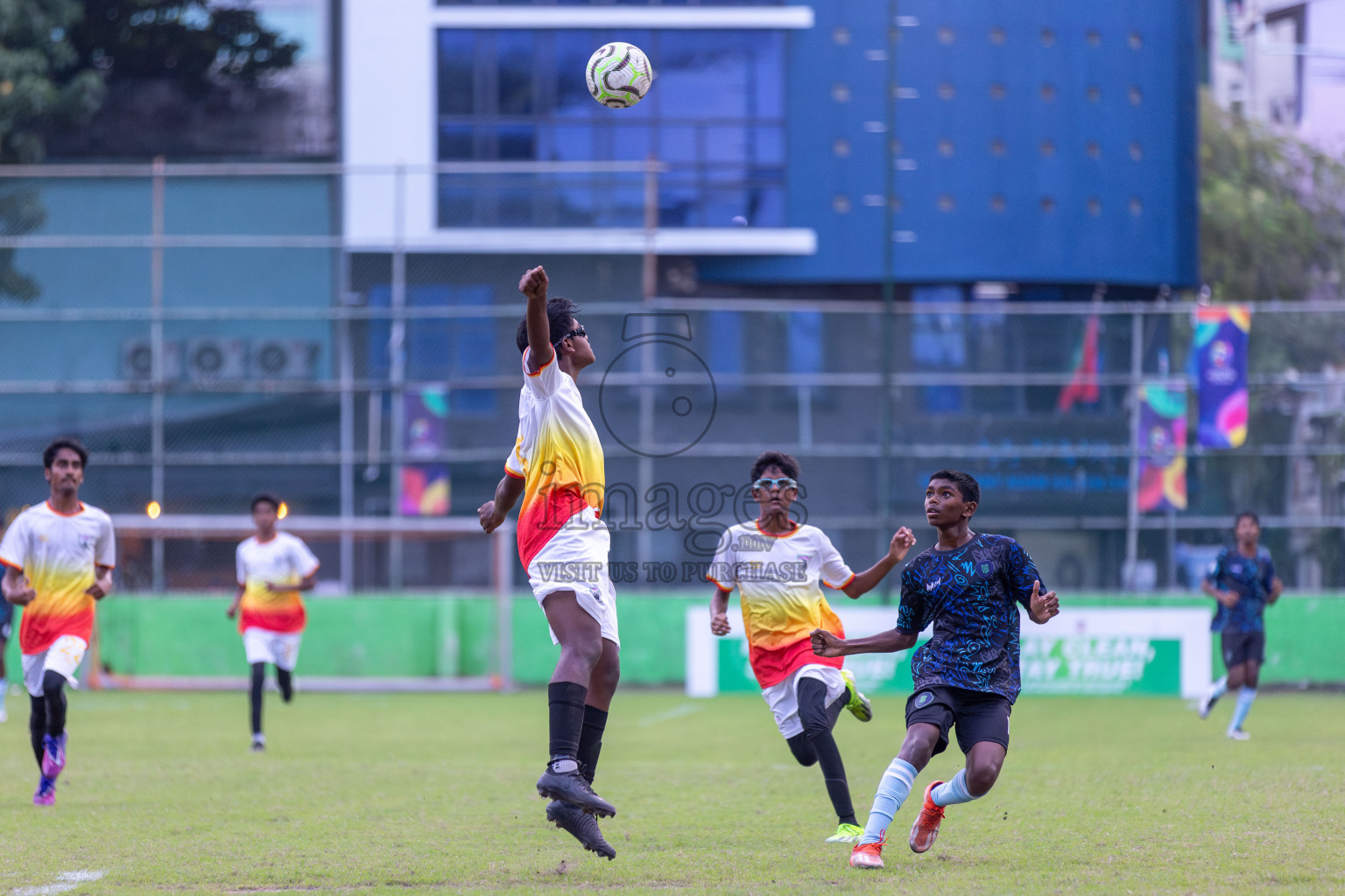 Club Eagles vs Super United Sports (U14) in Day 4 of Dhivehi Youth League 2024 held at Henveiru Stadium on Thursday, 28th November 2024. Photos: Shuu Abdul Sattar/ Images.mv