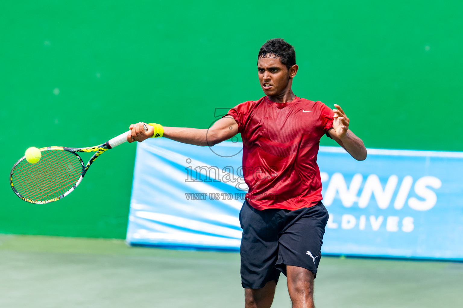 Day 5 of ATF Maldives Junior Open Tennis was held in Male' Tennis Court, Male', Maldives on Monday, 16th December 2024. Photos: Nausham Waheed/ images.mv