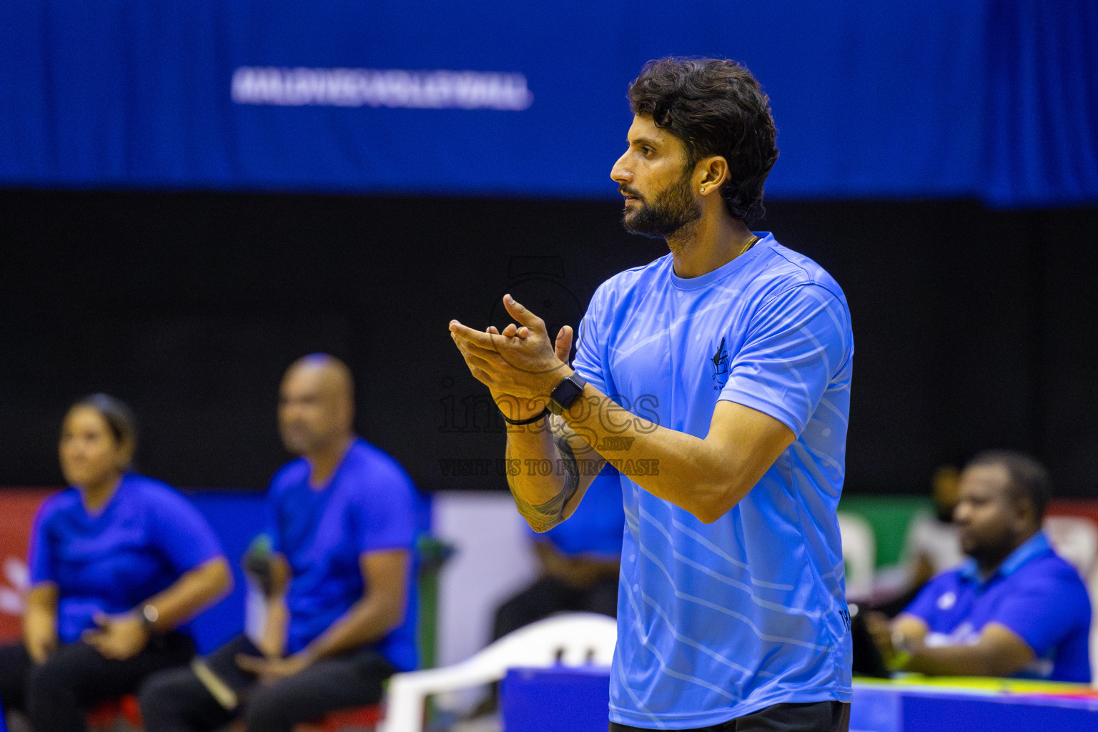 ADh Maamigili vs Male' City in the Finals of MILO Raajje Volley Junior Championship 2025 (U16 Boys) was held in Social Center Indoor Hall, Maldives on Saturday, 27th September 2025. Photos: Ismail Thoriq / images.mv