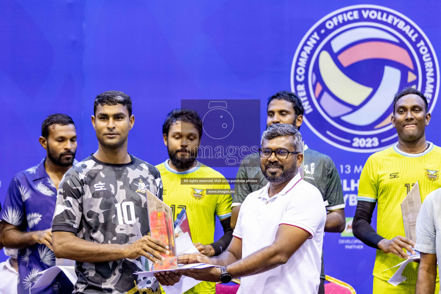 Final of Inter Company-Office Volleyball Tournament 2023 was held in Social Center, Male', Maldives on Saturday, 20th May 2023.  Photos: Ismail Thoriq / images.mv