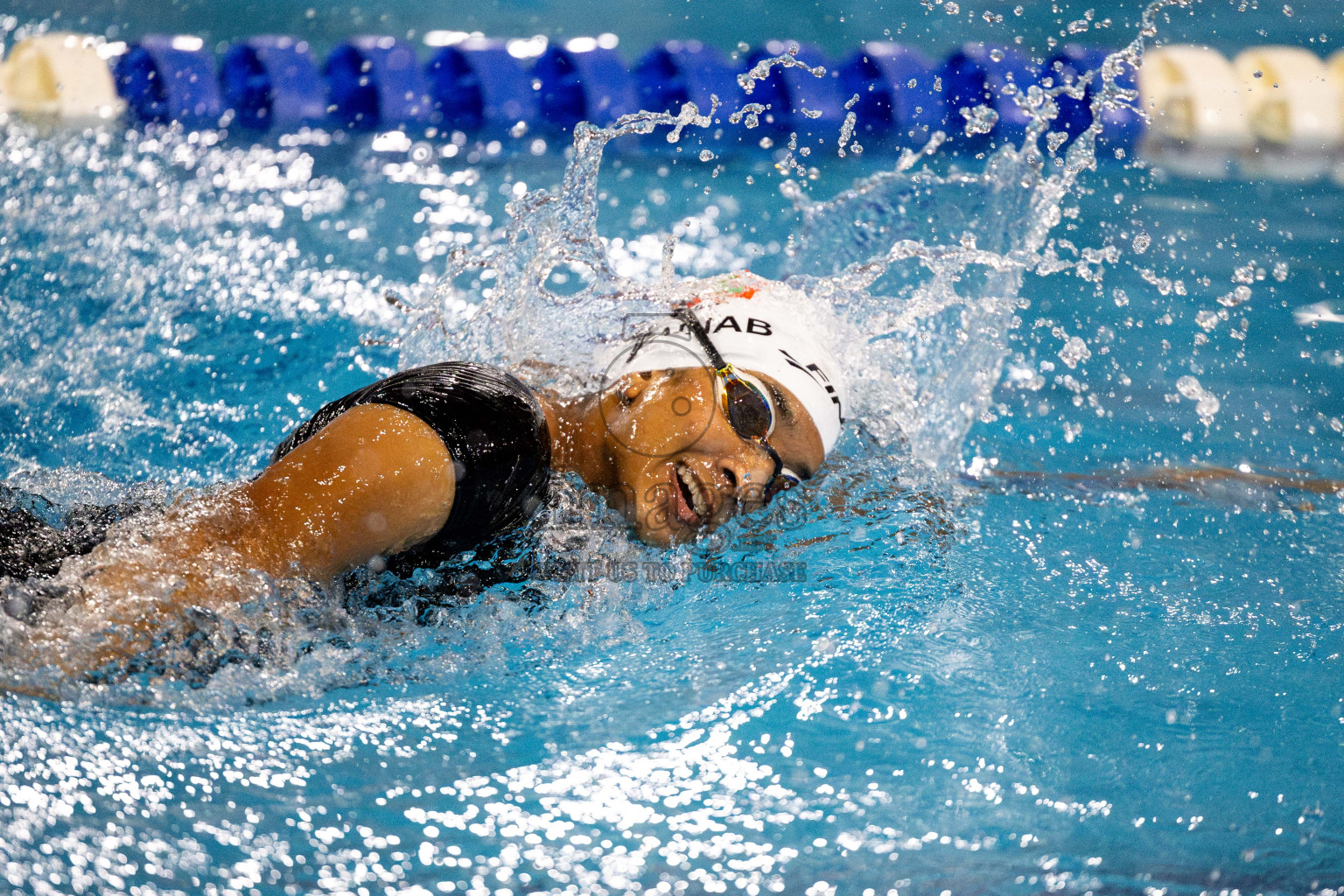 Day 6 of National Swimming Competition 2024 held in Hulhumale', Maldives on Wednesday, 18th December 2024. Photos: Mohamed Mahfooz Moosa / images.mv