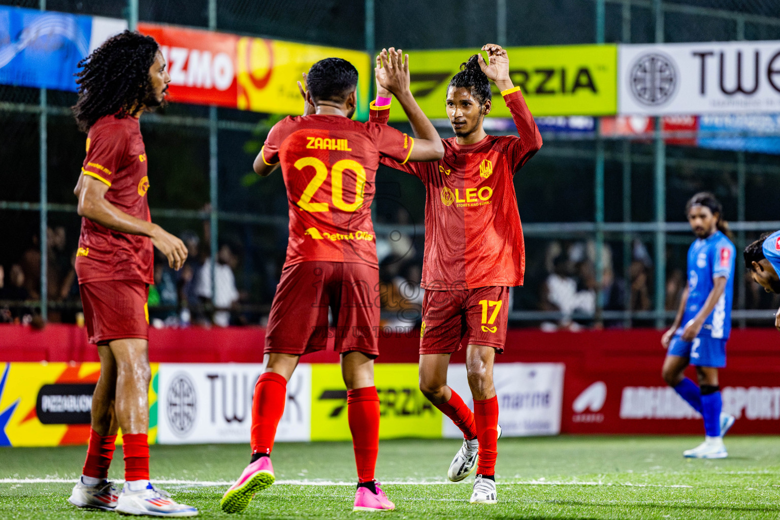 GA Gemanafushi VS GA Nilandhoo in Day 8 of Golden Futsal Challenge 2025 was held on Sunday, 12th January 2025, in Hulhumale', Maldives Photos: Nausham Waheed , Ismail Thoriq / images.mv
