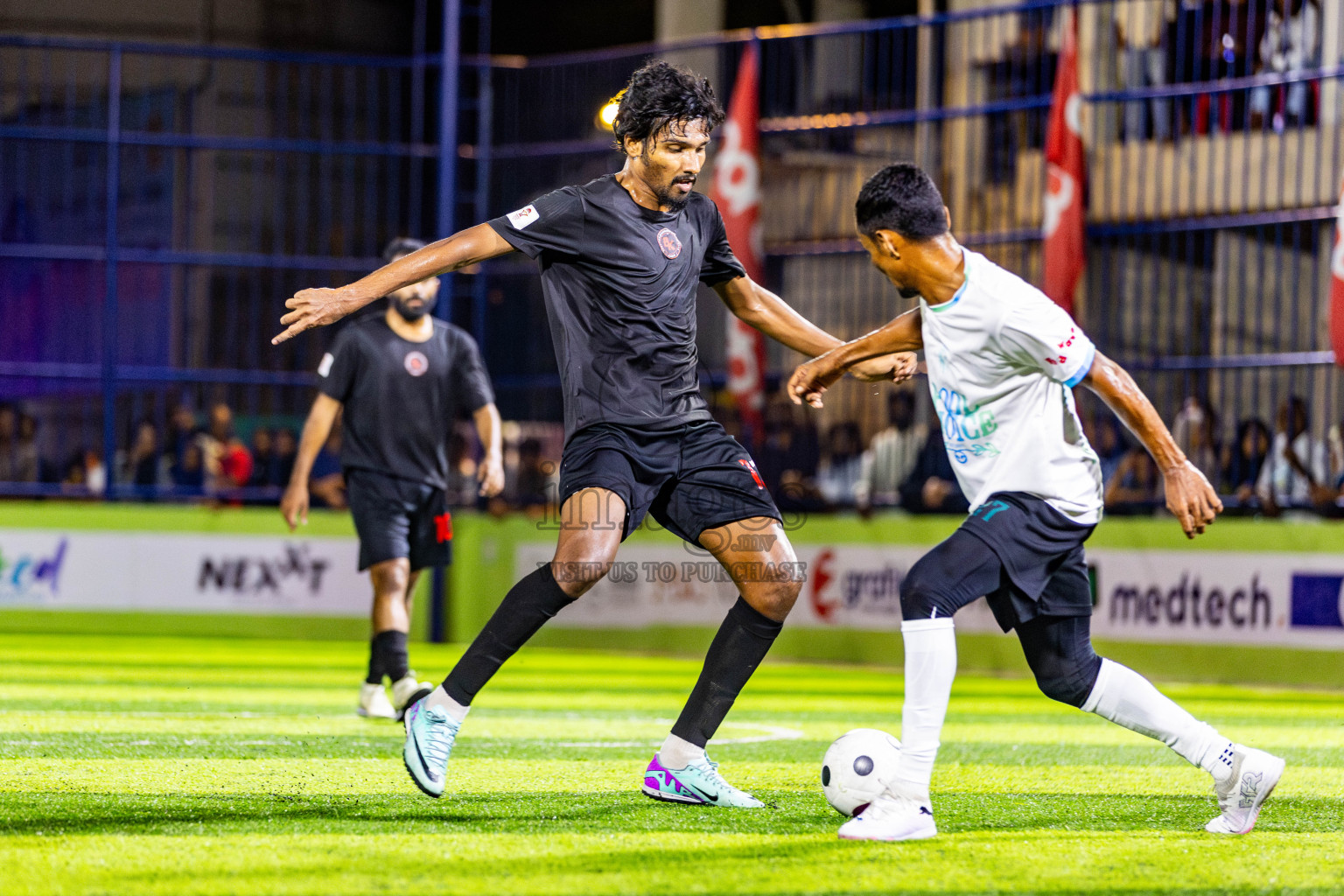 Nala Brothers vs BK Sports Club in Day 3 of Eydhafushi Futsal Cup 2024 was held on Wednesday, 10th April 2024, in B Eydhafushi, Maldives Photos: Nausham Waheed / images.mv