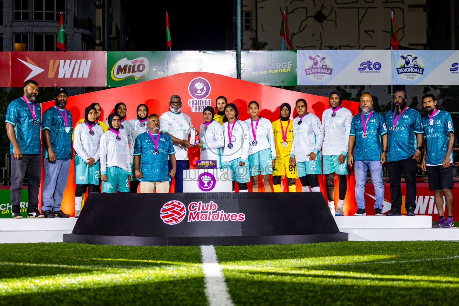 Dhivehi Sifainge Club vs Port Recreation Club in Final of Club Maldives Cup Eighteen Thirty 2025 was held in Rehendi Futsal Ground, Hulhumale', Maldives on Friday, 26th September 2025. Photos: Nausham Waheed  / images.mv