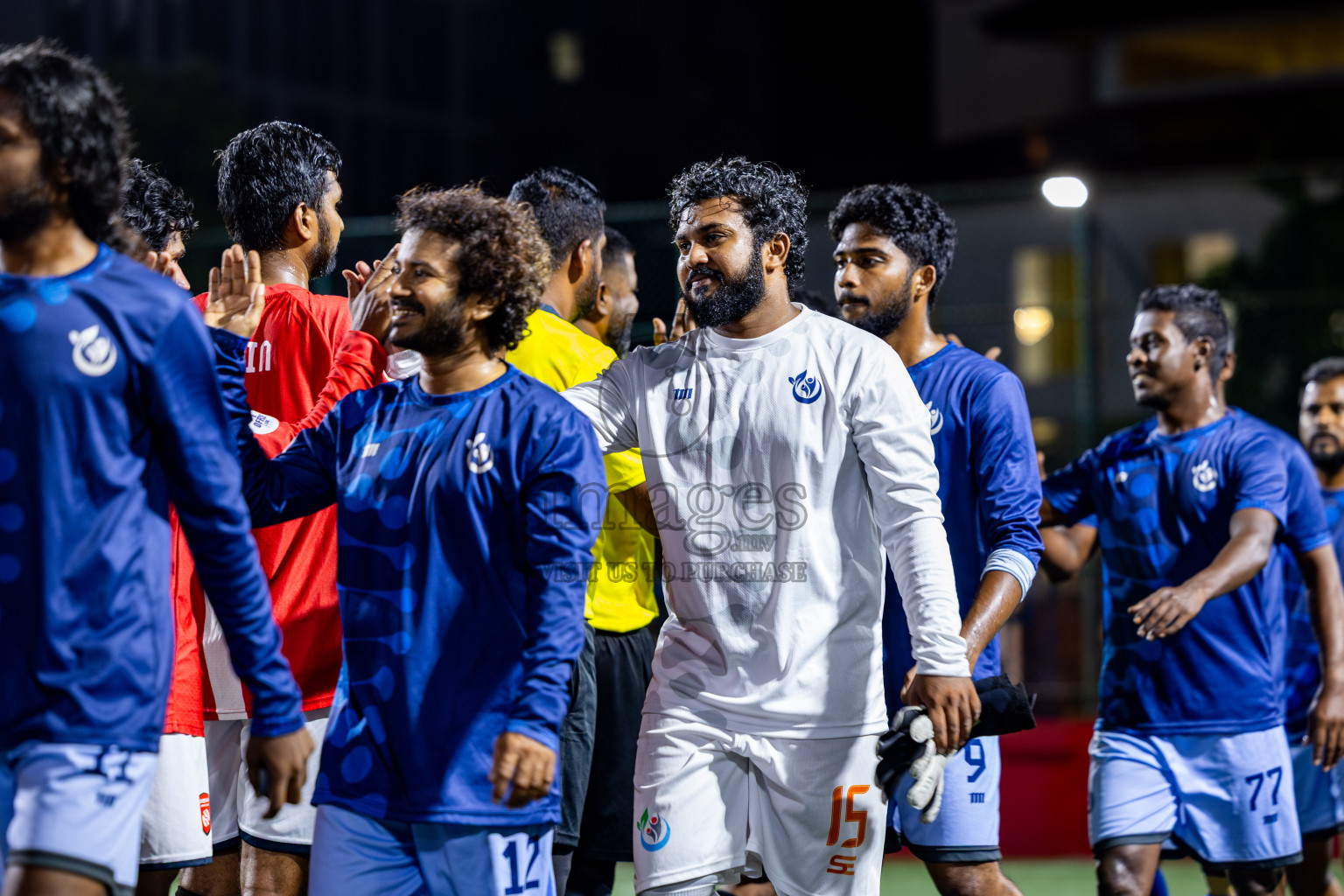 Sheesha vs Hulhumale Hospital in Day 13 of Office League 2025 was held on Monday, 28th April 2025 in Hulhumale', Maldives. Photos: Nausham Waheed / images.mv