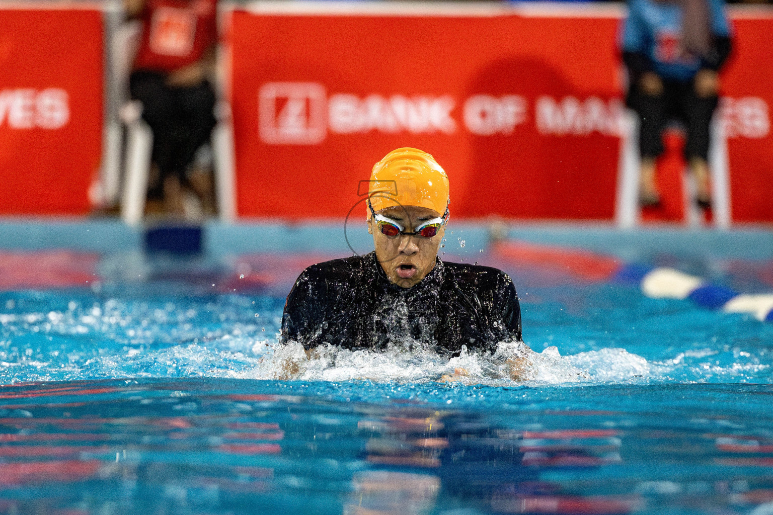 Day 5 of National Swimming Competition 2024 held in Hulhumale', Maldives on Tuesday, 17th December 2024. Photos: Hassan Simah / images.mv