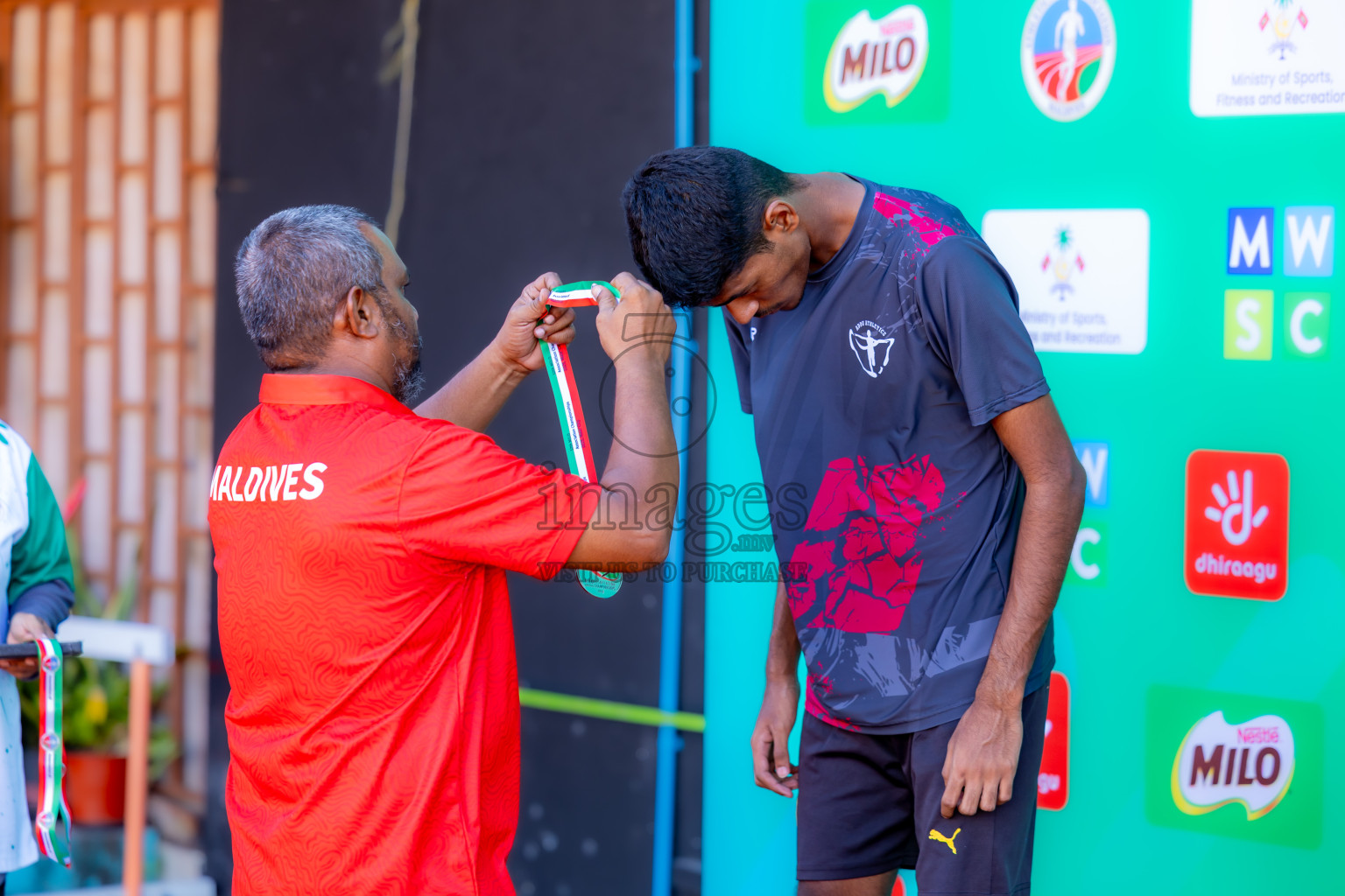 Day 1 of 12th Milo Association Championships was held in Ekuveni Track at Male', Maldives on Thursday, 24th April 2025. Photos: Nausham Waheed  / images.mv