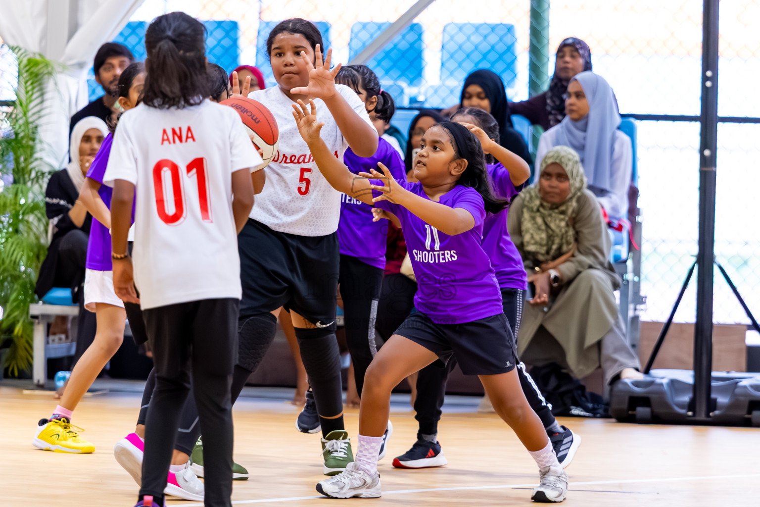 Day 3 of Milo 5 x 5 Junior Challenge 2025 - Basketball tournament held in Basketball Training Center, Male', Maldives on Saturday, 11th October 2025. Photos by: Nausham Waheed, Hassan Simah / Images.mv