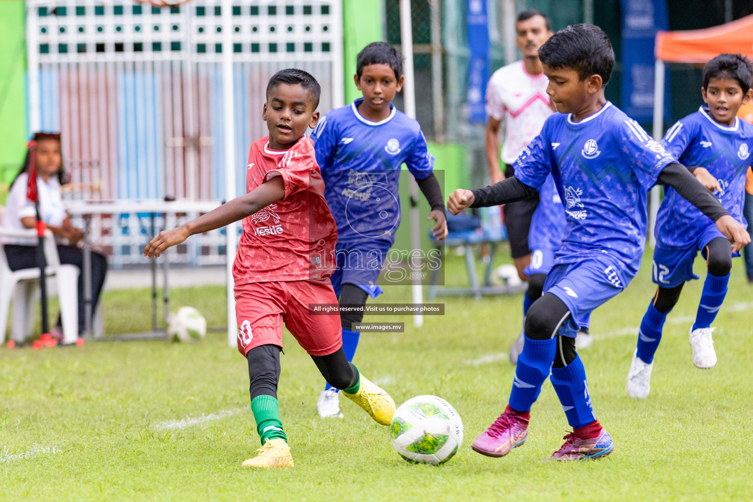 Day 1 of Milo kids football fiesta, held in Henveyru Football Stadium, Male', Maldives on Wednesday, 11th October 2023 Photos: Nausham Waheed/ Images.mv