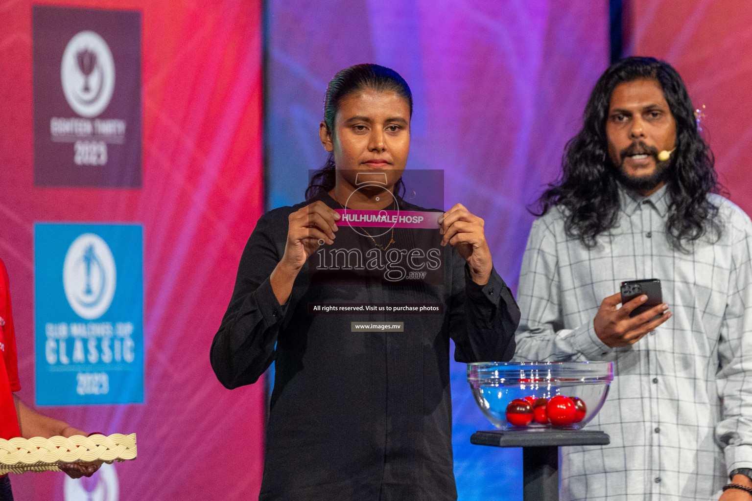 Draw ceremony of Club Maldives 2023 was held on Thursday, 6th July 2023 at PSM Studio in Male', Maldives.  Photos: Ismail Thoriq / images.mv