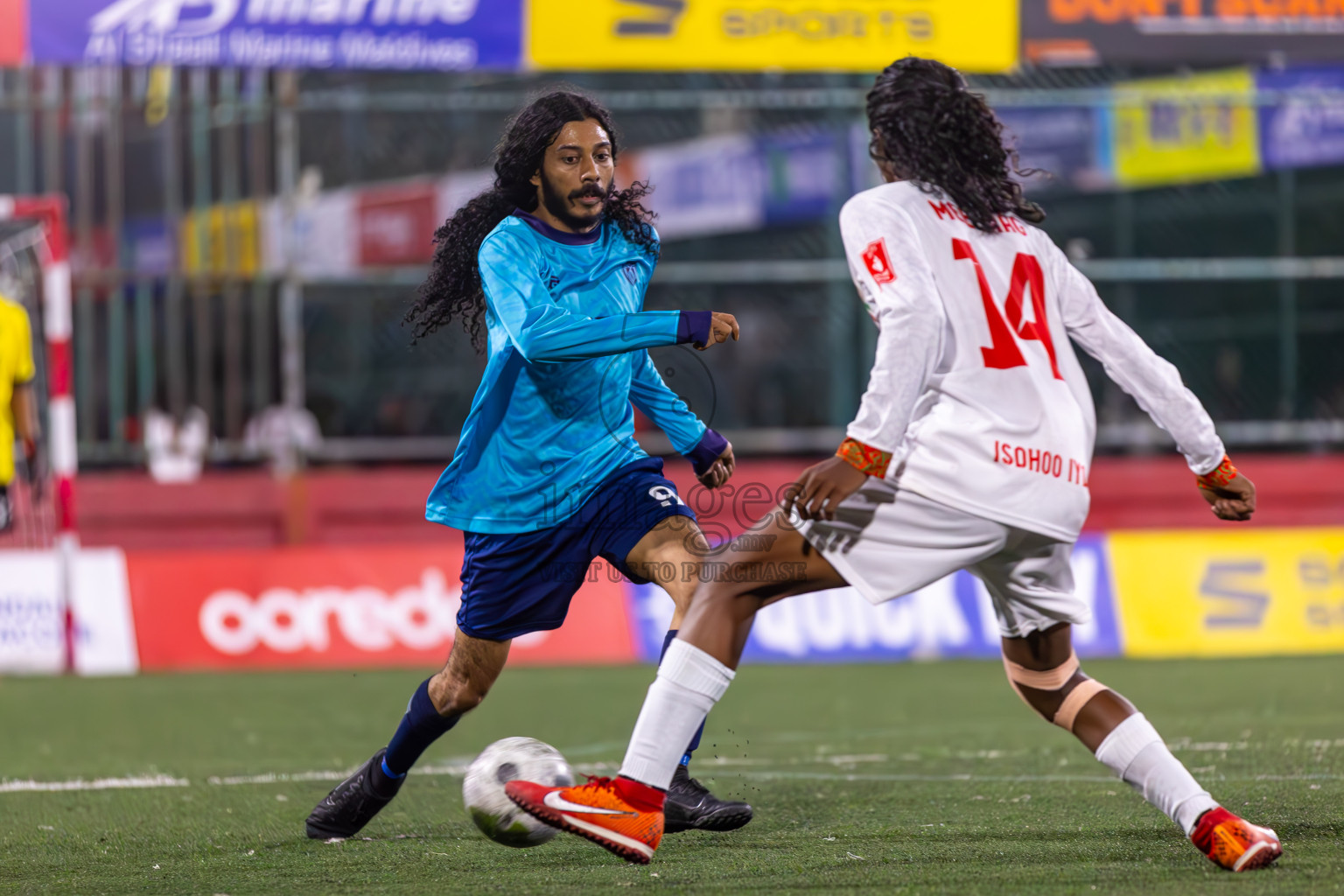 L Maamendhoo vs L Isdhoo in Day 12 of Golden Futsal Challenge 2024 was held on Friday, 26th January 2024, in Hulhumale', Maldives
Photos: Ismail Thoriq / images.mv