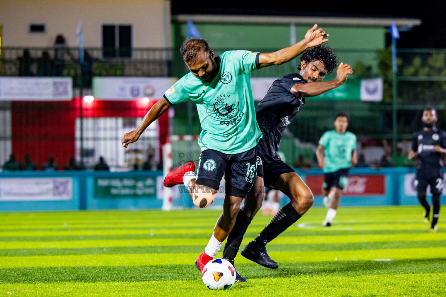 Much Black vs Naalaafushi YC in Day 1 of Laamehi Dhiggaru Ekuveri Futsal Challenge 2024 was held on Friday, 26th July 2024, at Dhiggaru Futsal Ground, Dhiggaru, Maldives Photos: Nausham Waheed / images.mv