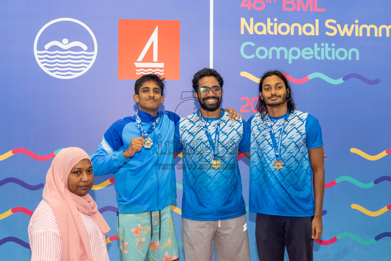 Day 6 of National Swimming Competition 2024 held in Hulhumale', Maldives on Wednesday, 18th December 2024. Photos: Mohamed Mahfooz Moosa / images.mv