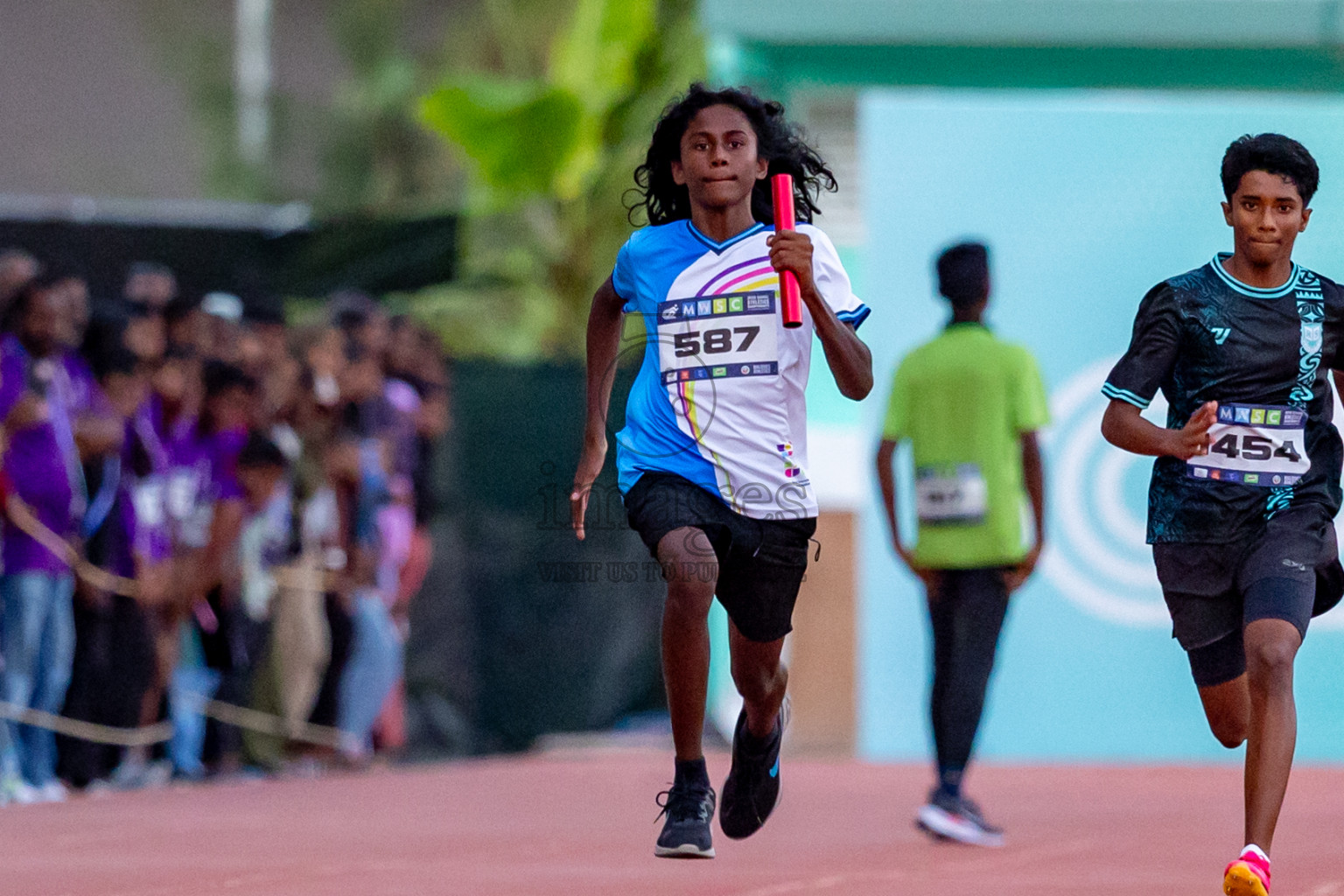 Day 4 of MWSC Interschool Athletics Championships 2024 held in Hulhumale Running Track, Hulhumale, Maldives on Tuesday, 12th November 2024. Photos by: Nausham Waheed / Images.mv